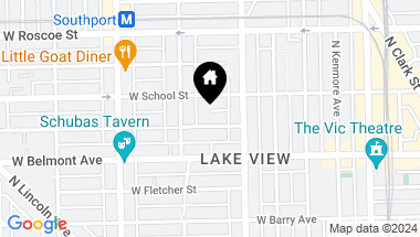 Map of 1230 W MELROSE Street Unit: 1, Chicago IL, 60657
