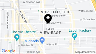 Map of 740 W Melrose Street Unit: 1, Chicago IL, 60657
