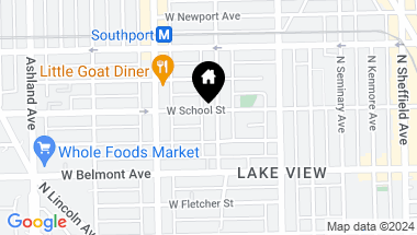 Map of 3256 N Lakewood Avenue, Chicago IL, 60657
