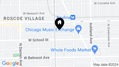 Map of 1747 W Henderson Street, Chicago IL, 60657
