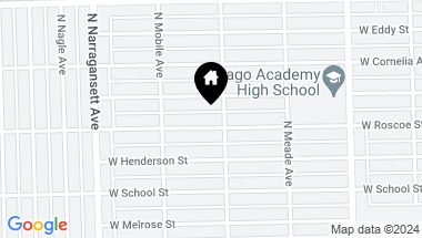 Map of 6210 W Roscoe Street, Chicago IL, 60634