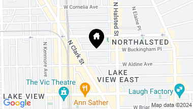 Map of 843 W Buckingham Place Unit: 1E, Chicago IL, 60657