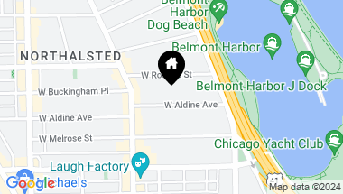 Map of 514 W Aldine Avenue, Chicago IL, 60657