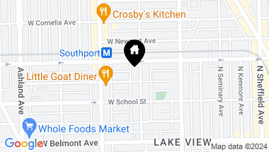 Map of 3338 N LAKEWOOD Avenue, Chicago IL, 60657