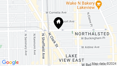 Map of 903 W Roscoe Street Unit: 2, Chicago IL, 60657