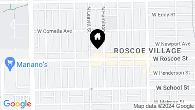 Map of 2144 W Roscoe Street Unit: 3A, Chicago IL, 60618