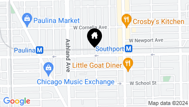 Map of 1504 W Roscoe Street Unit: 2E, Chicago IL, 60657