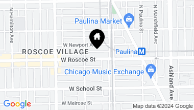 Map of 1800 W Roscoe Street Unit: 317, Chicago IL, 60657