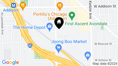 Map of 3435 N Kimball Avenue, Chicago IL, 60618