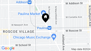 Map of 3430 N LINCOLN Avenue Unit: 1, Chicago IL, 60657