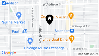 Map of 3425 N Bosworth Avenue, Chicago IL, 60657