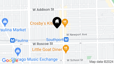 Map of 3443 N Janssen Avenue, Chicago IL, 60657
