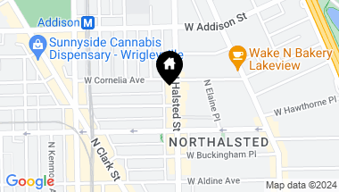 Map of 3442 N Halsted Street, Chicago IL, 60657