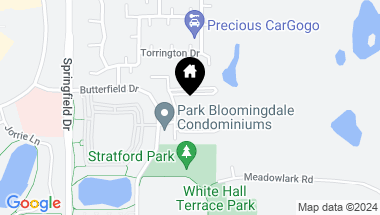 Map of 212 GLENGARRY Drive Unit: 107, Bloomingdale IL, 60108