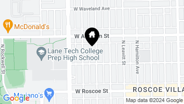 Map of 3524 N Oakley Avenue, Chicago IL, 60618