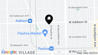 Map of 3540 N Paulina Street, Chicago IL, 60657