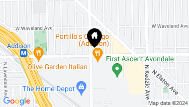 Map of 3601 N Kimball Avenue, Chicago IL, 60618