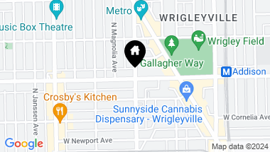 Map of 1201 W Addison Street, CHICAGO IL, 60613
