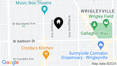 Map of 3624 N Lakewood Avenue, CHICAGO IL, 60613