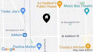Map of 3649 N Paulina Street, Chicago IL, 60613