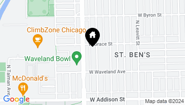 Map of 3742 N Claremont Avenue, Chicago IL, 60618