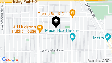 Map of 1454 W Grace Street, Chicago IL, 60613