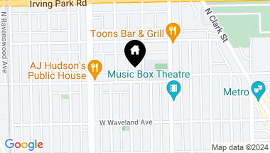 Map of 1452 W Grace Street, Chicago IL, 60613