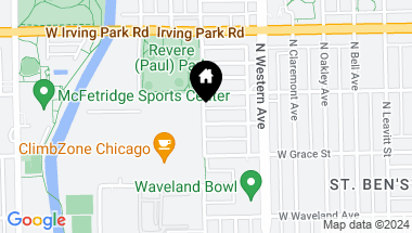Map of 2458 W Berenice Avenue, Chicago IL, 60618