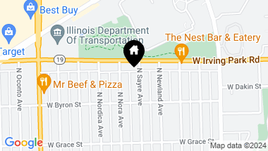 Map of 3940 N Sayre Avenue, Chicago IL, 60634