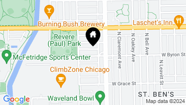 Map of 2424 W Byron Street, Chicago IL, 60618