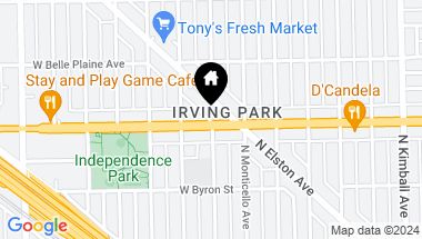 Map of 3666 W Irving Park Road, Chicago IL, 60618