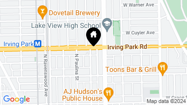 Map of 1625 W Irving Park Road, Chicago IL, 60613
