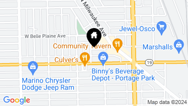 Map of 4941 W Cuyler Avenue, Chicago IL, 60641