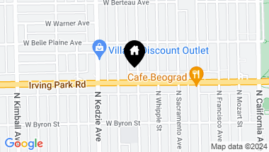Map of 3100 W Irving Park Road, Chicago IL, 60618