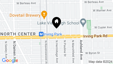 Map of 4012 N Hermitage Avenue, Chicago IL, 60613