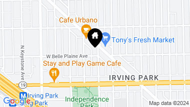 Map of 3806 W Belle Plaine Avenue Unit: 3, Chicago IL, 60618