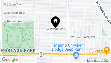 Map of 5247 W Warner Avenue, Chicago IL, 60641