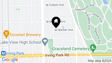 Map of 4125 N Greenview Avenue, Chicago IL, 60613
