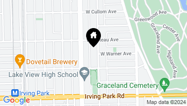 Map of 4130 N Greenview Avenue, Chicago IL, 60613