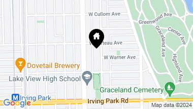 Map of 4136 N Greenview Avenue, Chicago IL, 60613