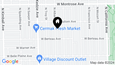 Map of 4221 N Albany Avenue, Chicago IL, 60618
