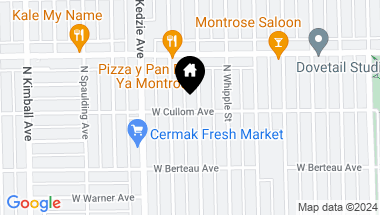 Map of 3108 W CULLOM Avenue Unit: 2, Chicago IL, 60618