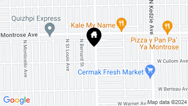 Map of 4316 N Kimball Avenue Unit: 1N, Chicago IL, 60618