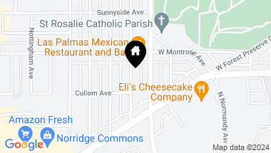 Map of 4325 N Newcastle Avenue, Harwood Heights IL, 60706