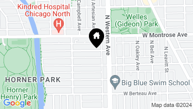 Map of 2425 W PENSACOLA Avenue, Chicago IL, 60618