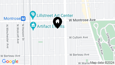 Map of 4317 N Paulina Street, Chicago IL, 60613