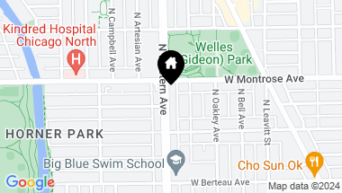Map of 4343 N Western Avenue Unit: 1S, Chicago IL, 60618
