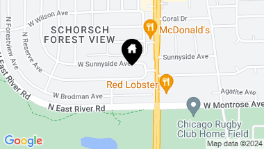 Map of 8444 W Agatite Avenue, Chicago IL, 60656