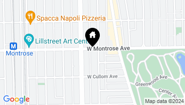 Map of 1511 W Montrose Avenue Unit: 2W, Chicago IL, 60613