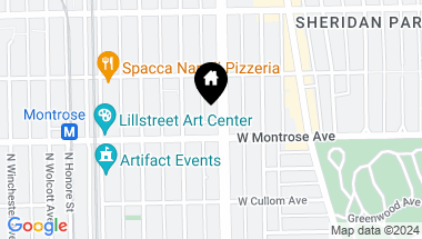 Map of 4416 N Ashland Avenue Unit: 1W, Chicago IL, 60640